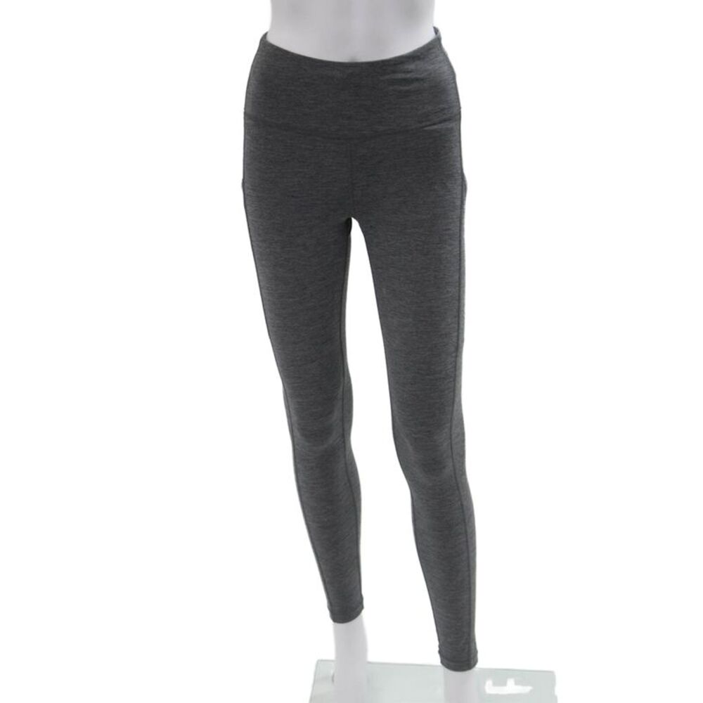 Athleta Womens Petite Gray Capri Leggings 76% Polyester 24% Spandex Size XS